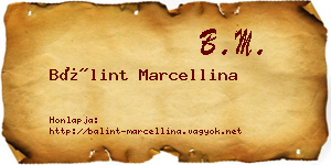 Bálint Marcellina névjegykártya